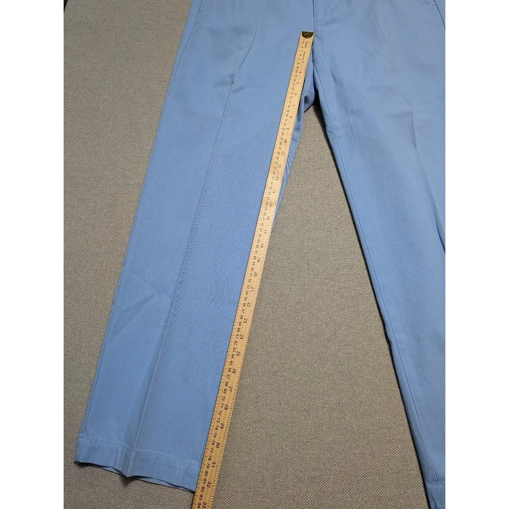 Brooks Brothers Clark Mens Pants Blue 36x32 Twill Breathable Pockets W36 L32
